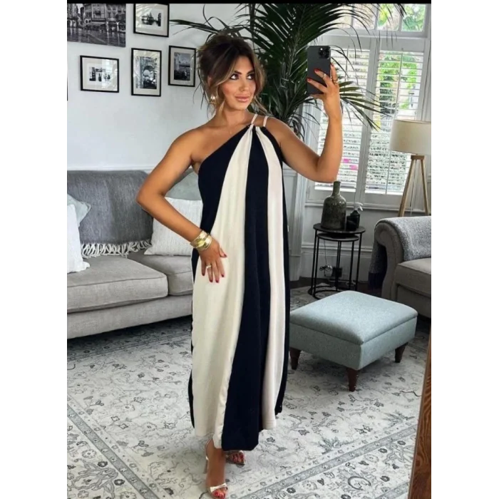 ÇİFT RENKLİ ELBİSE