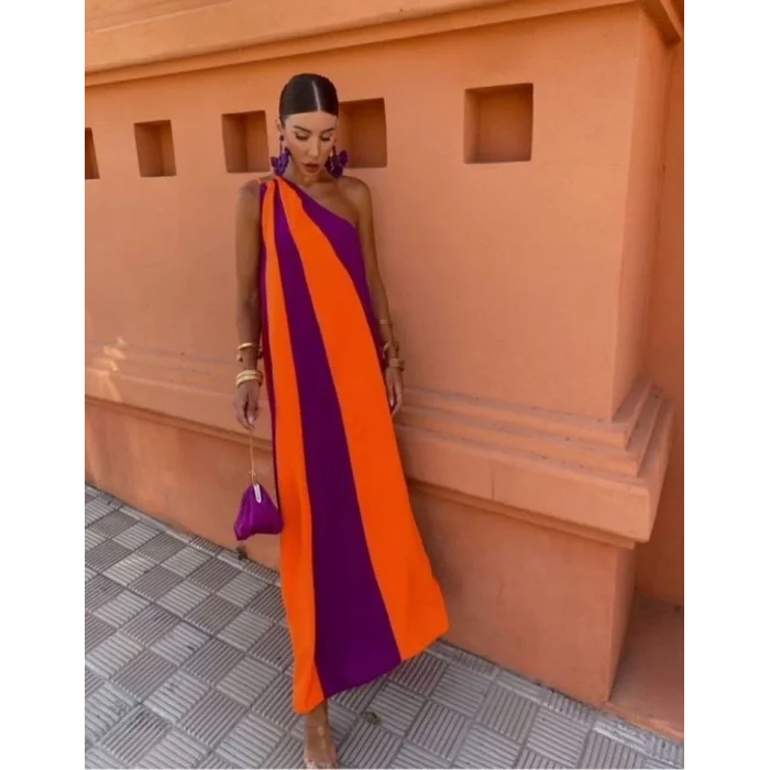 ÇİFT RENKLİ ELBİSE