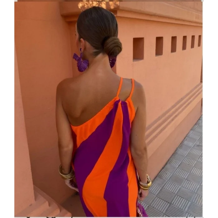 ÇİFT RENKLİ ELBİSE