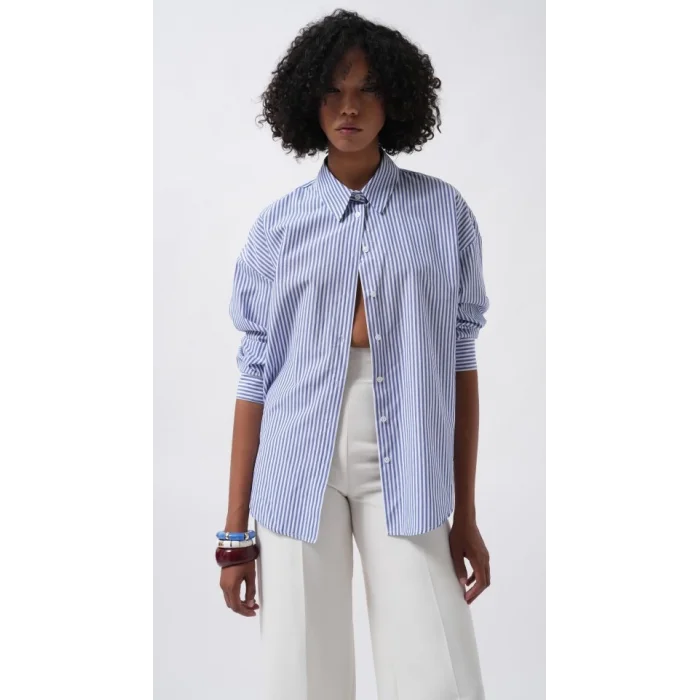 Çizgili Basic Gömlek