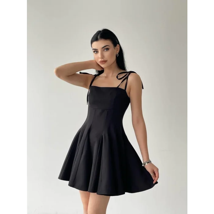 Clara Askılı Mini Elbise