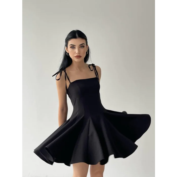 Clara Askılı Mini Elbise