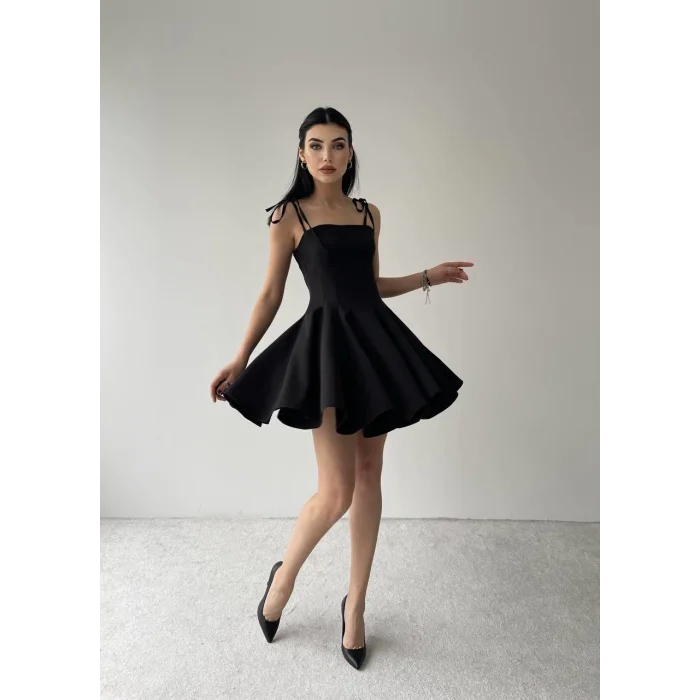 Clara Askılı Mini Elbise