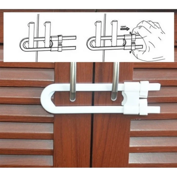 Çocuk Koruma Raylı Dolap Kilidi
