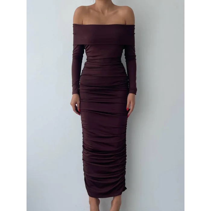 Dakota Drapeli Elbise