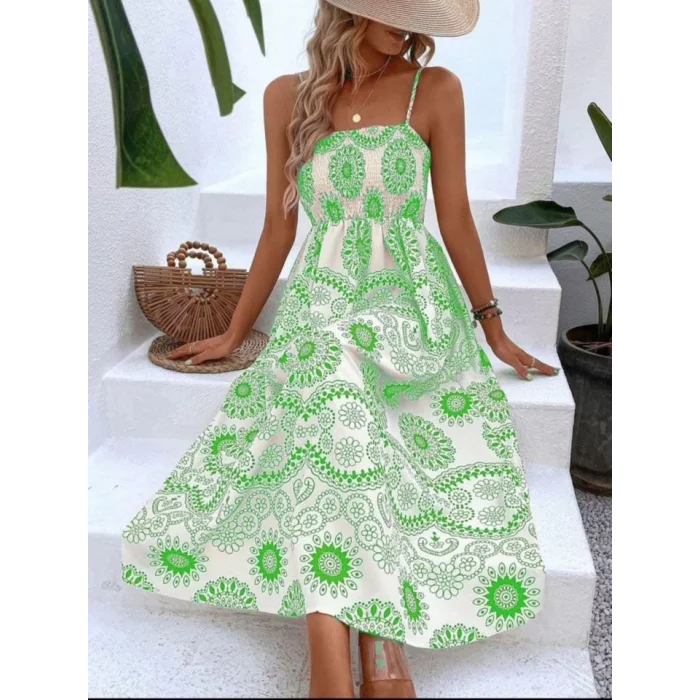 DİJİTAL BASKILI ELBİSE