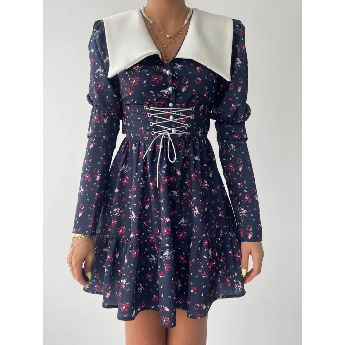 Dreamy İp Detaylı Mini Elbise