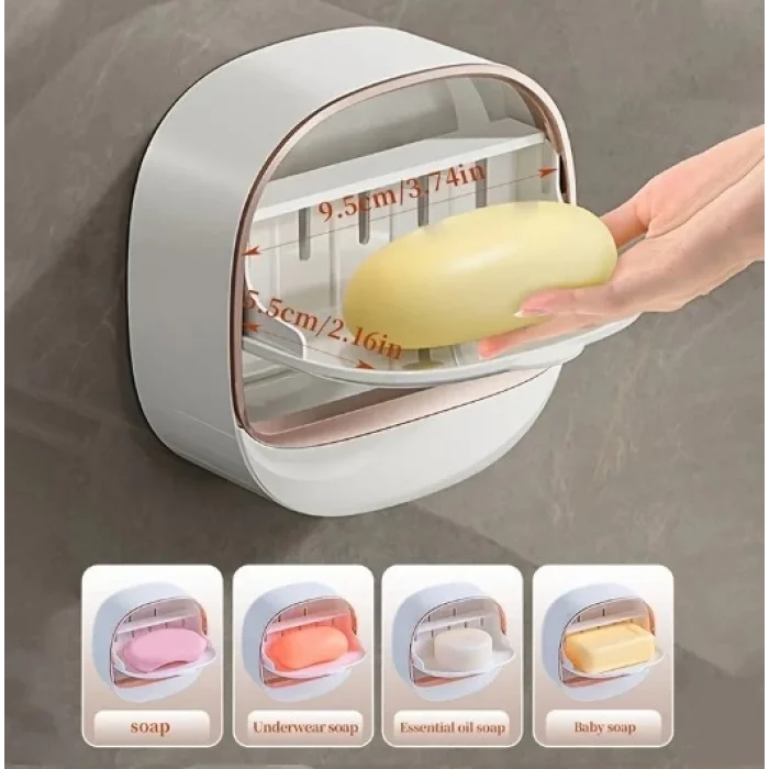 Drenaj Hazneli Kapaklı Katı Sabunluk