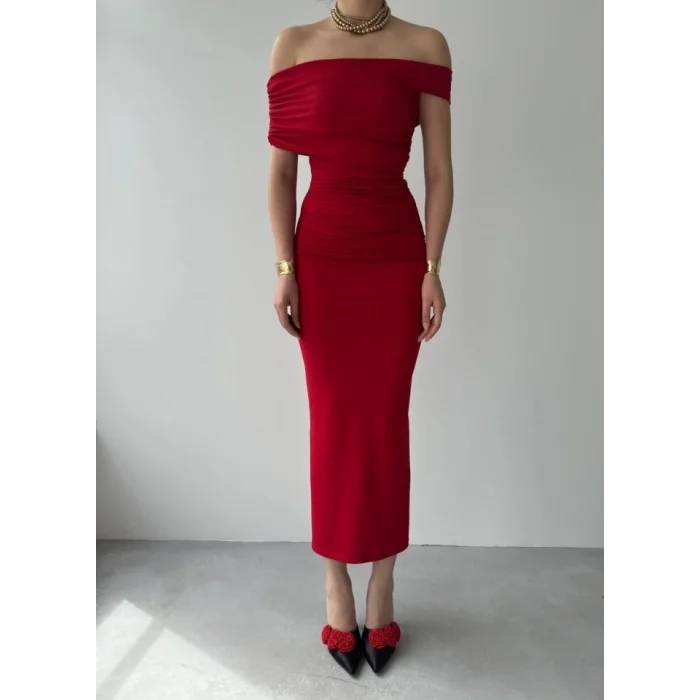 Dron Straplez Elbise