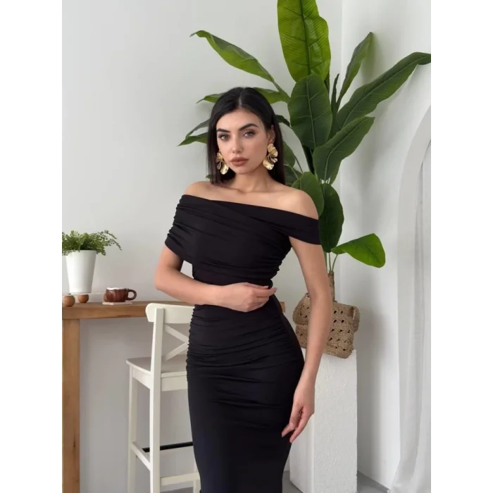 Dron Straplez Elbise