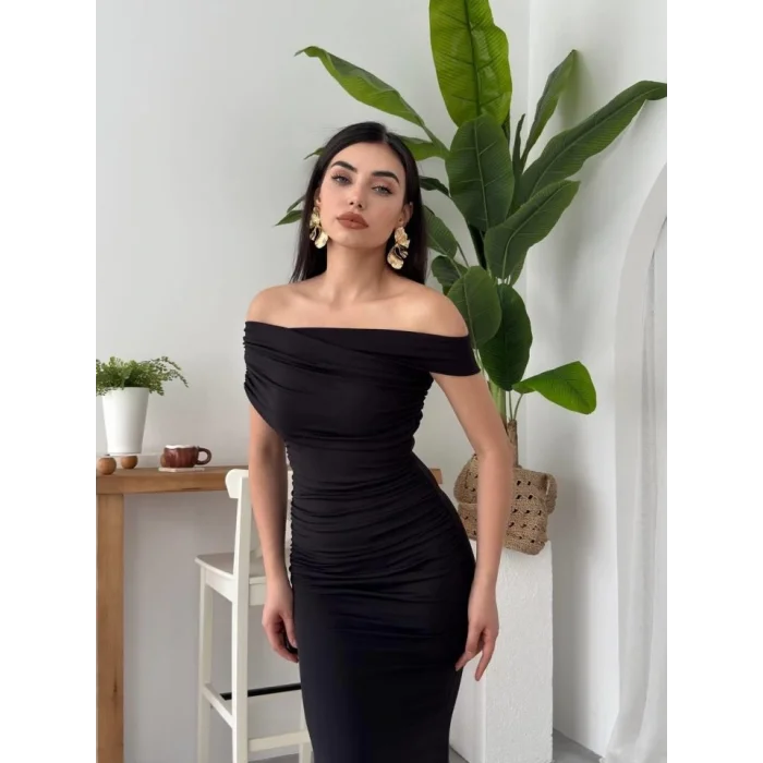 Dron Straplez Elbise