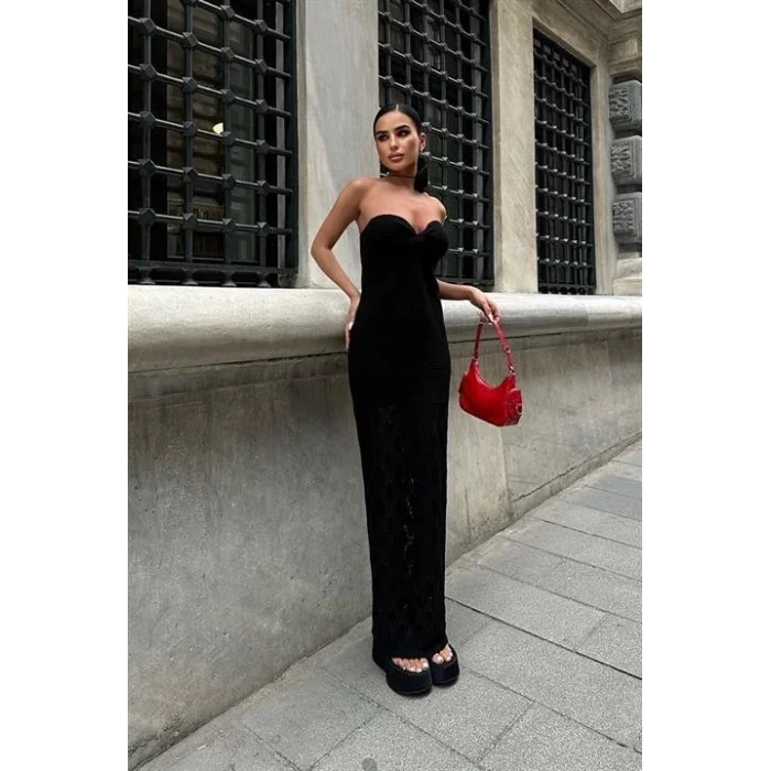 Eudora Ajurlu StraplezElbise 2771