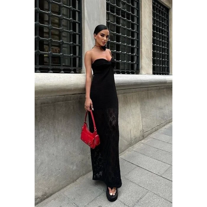 Eudora Ajurlu StraplezElbise 2771