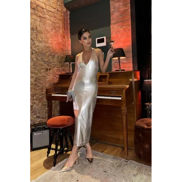 Felicia Sırt Dekolteli Elbise 2583-08