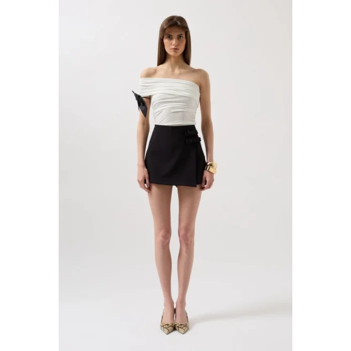 Fiyonk Detay Mini Etek