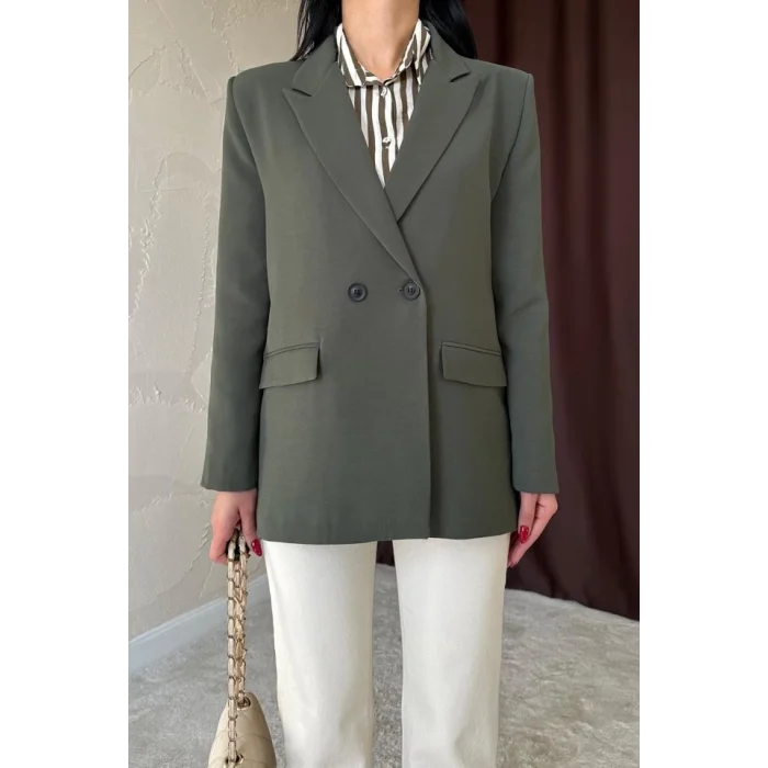 Haki Blazer Ceket