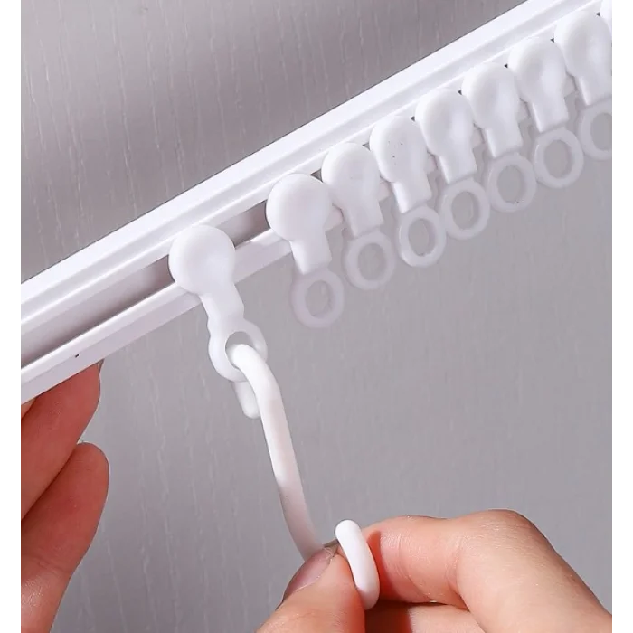 Hareketli 10 Kancalı Kendinden Yapışkanlı Askı 40cm