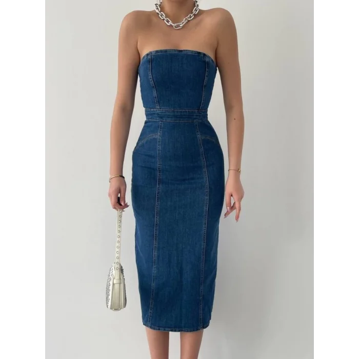 Izer Straplez Elbise