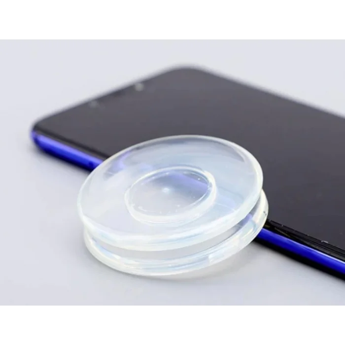 Kablo Kanallı Güçlü Yapışkan Telefon Tutucu YUVARLAK