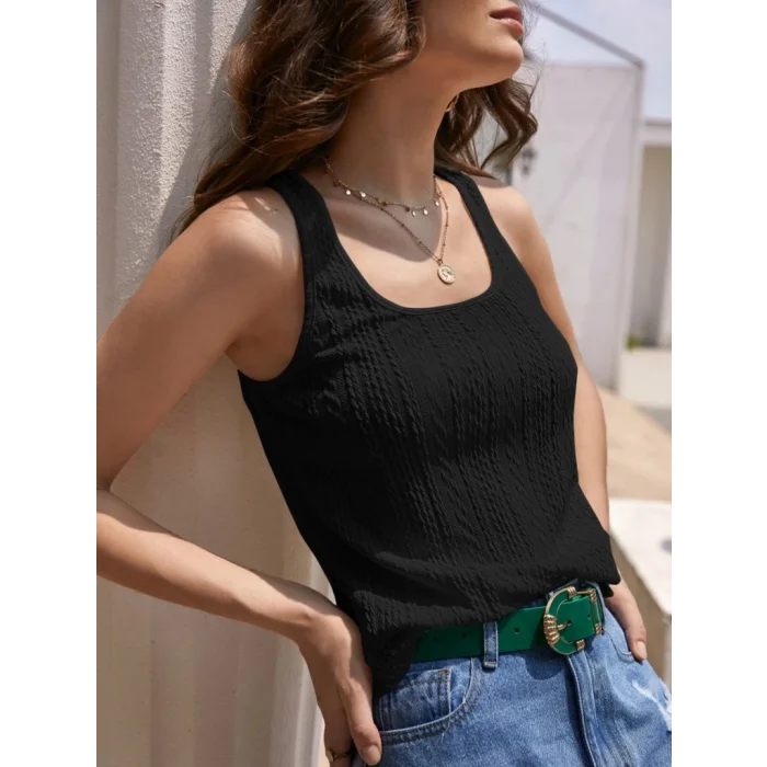 Kadın Askılı örgü Detay Bluz