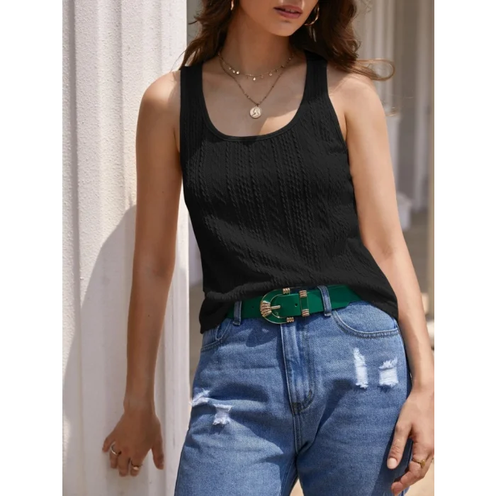 Kadın Askılı örgü Detay Bluz