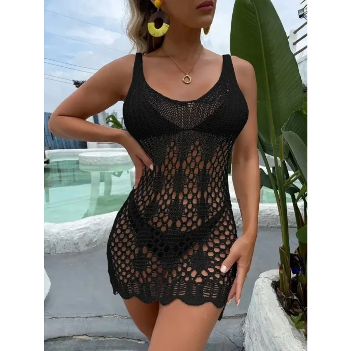 Kadın Askılı V Yakalı Triko Pareo