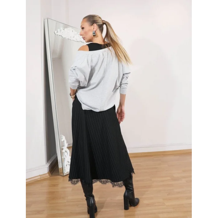 Kadın Atlet Bluz Ve Etek üçlü Takım