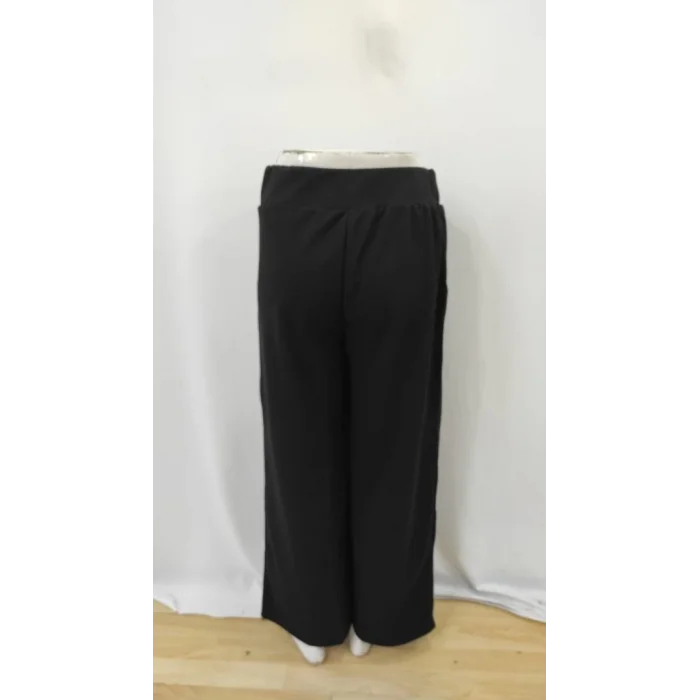 Kadın Beli Lastikli Düğmeli Ithal Krep Pantolon