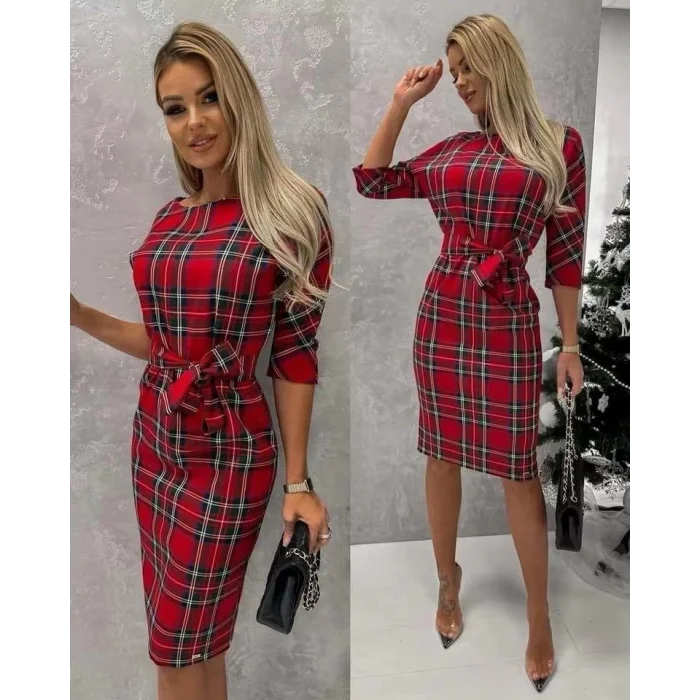 Kadın Dalgıc Kumaş Djıtal Baskılı Elbıse