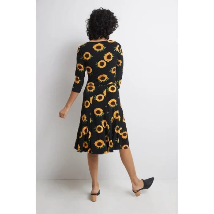 Kadın Truvakarkol Bisiklet Yaka Midi Mikro Elbise