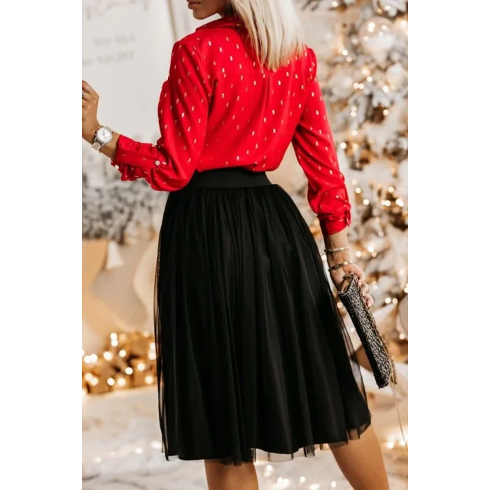 Metal Düğmeli, Apoletli Kol Ve Cep Detay Moskrep Gömlek