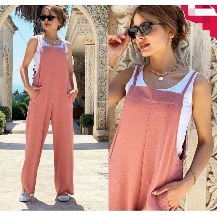 Kadın İp Askılı Atlet Detay Aerobin Salaş Tulum