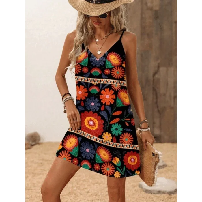 Kadın Ip Askılı V Yakalı Süprem Elbise