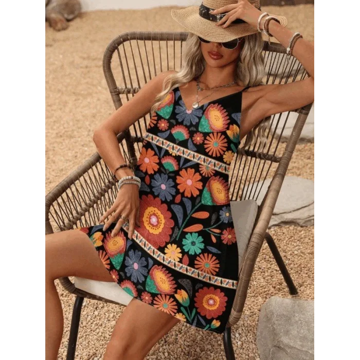 Kadın Ip Askılı V Yakalı Süprem Elbise