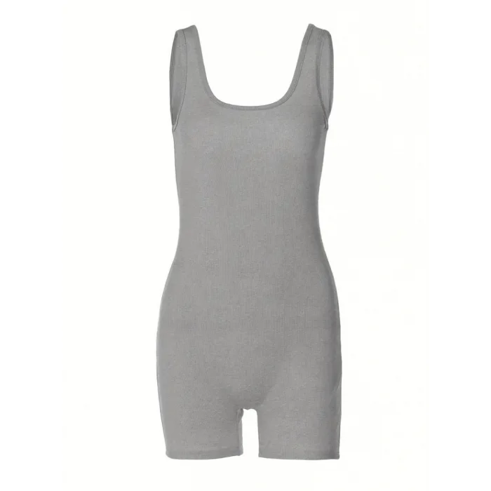 Kadın Kalın Askılı Bodycon Tulum