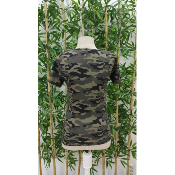 Kadın Kısa Kollu Bisiklet Yaka Dekolteli Süprem Bluz