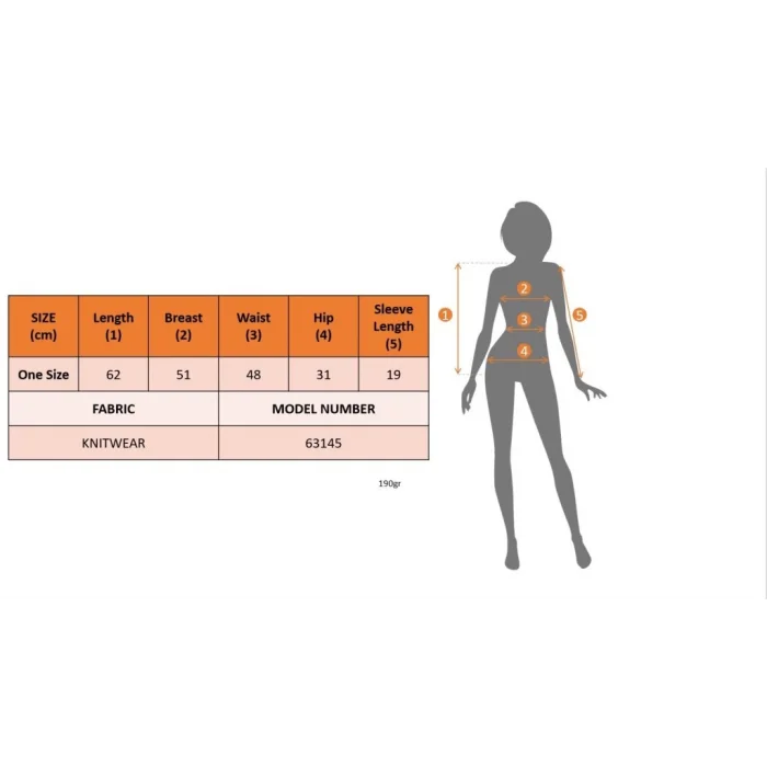 Kadın Kısa Kollu Bisiklet Yaka Desenli Triko Bluz