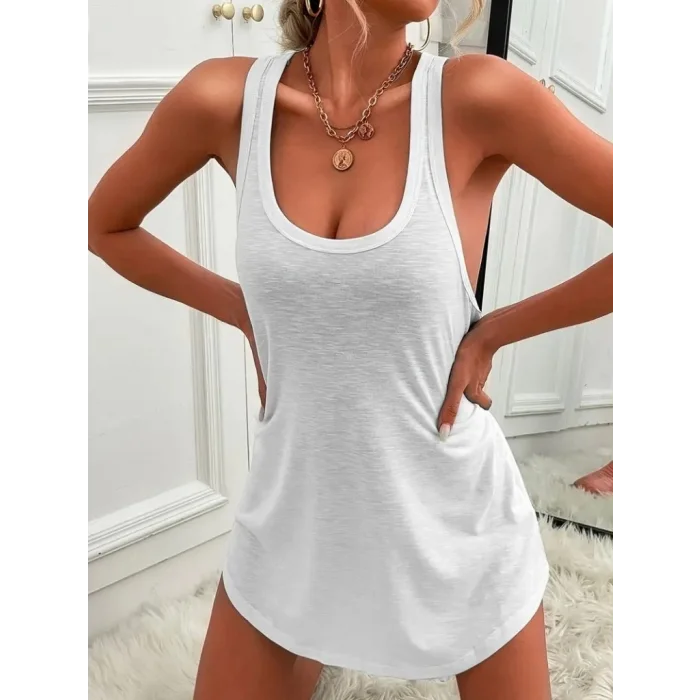 Kadın Kolsuz Halter Yaka Viskon Mini Elbise