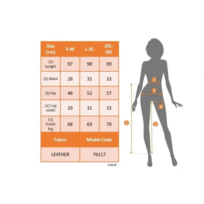 Kadın Paçası Lastikli Cep Detaylı Deri Tayt