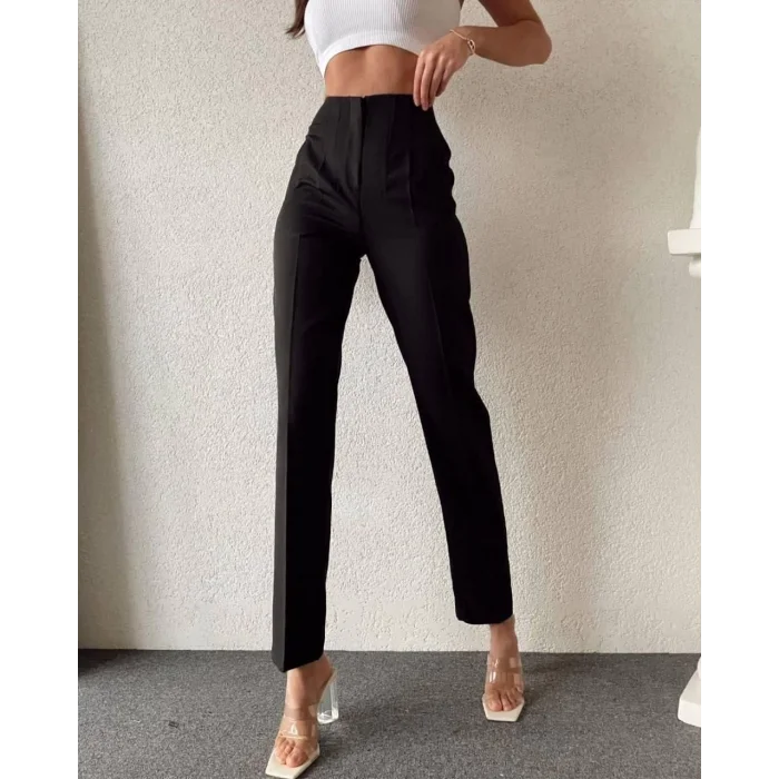 Kadın Plazo Dounle Kumaş Pantolon