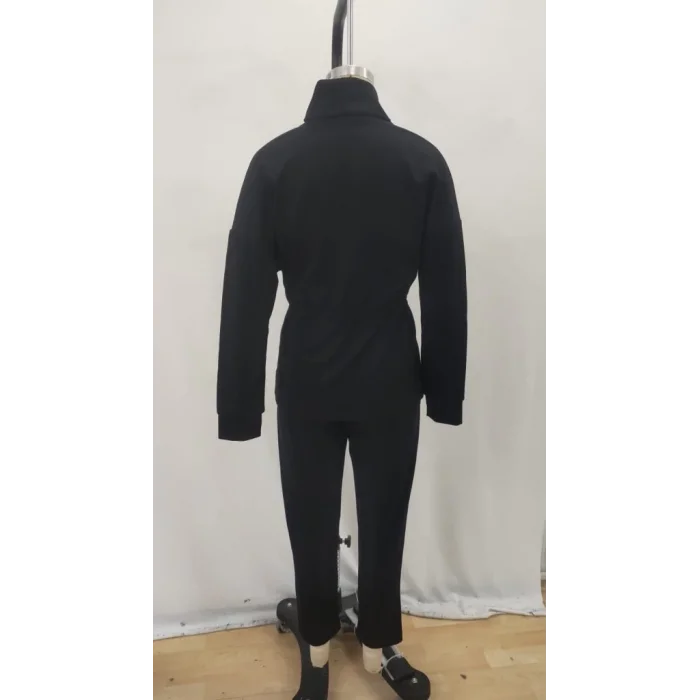 Kadın Uzun Kollu Balıkçı Yaka Belden Lastikli Modal Bluz Ve Pantolon Ikili Takım