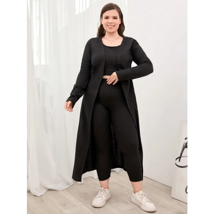 Kadın Uzun Kollu Hırka Atlet Ve Eşofman Yün Viskon üçlü Takım