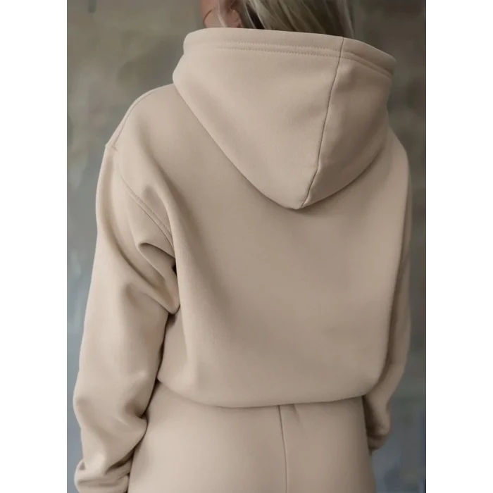 Kadın Uzun Kollu Nope Baskılı Beli Ribanalı Ikili Takım