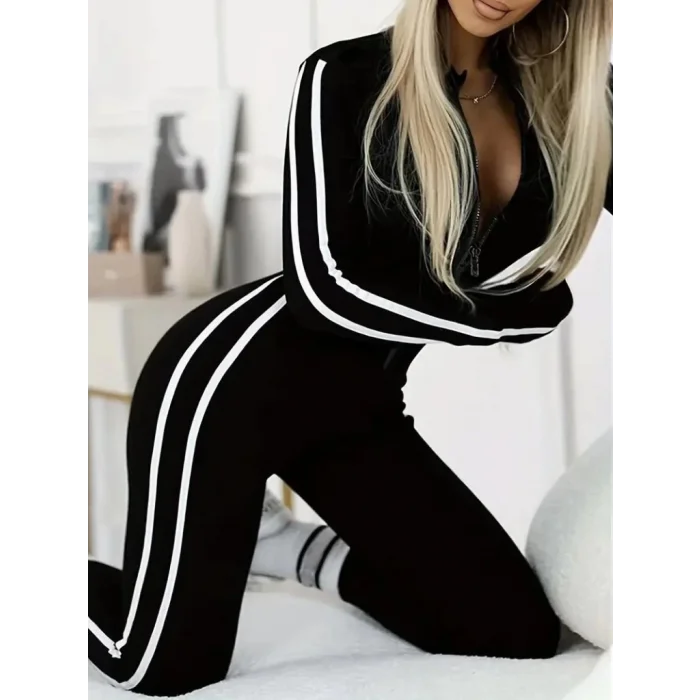 Kadın Uzun Kollu önden Fermuarlı şardonlu Dalgıç Tulum