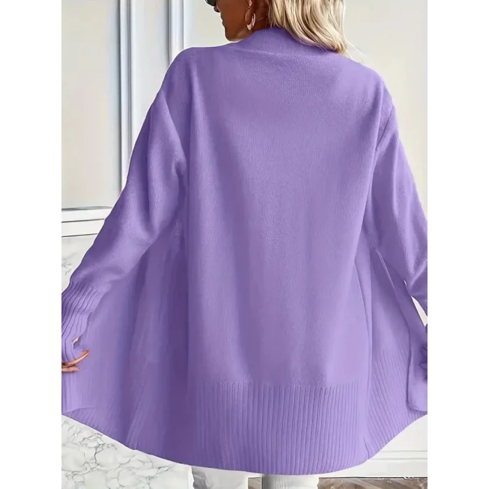 Kadın Uzun Kollu önü Açık Triko Hırka