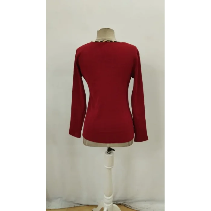 Kadın Uzun Kollu V Yakalı Kaşkorse Bluz