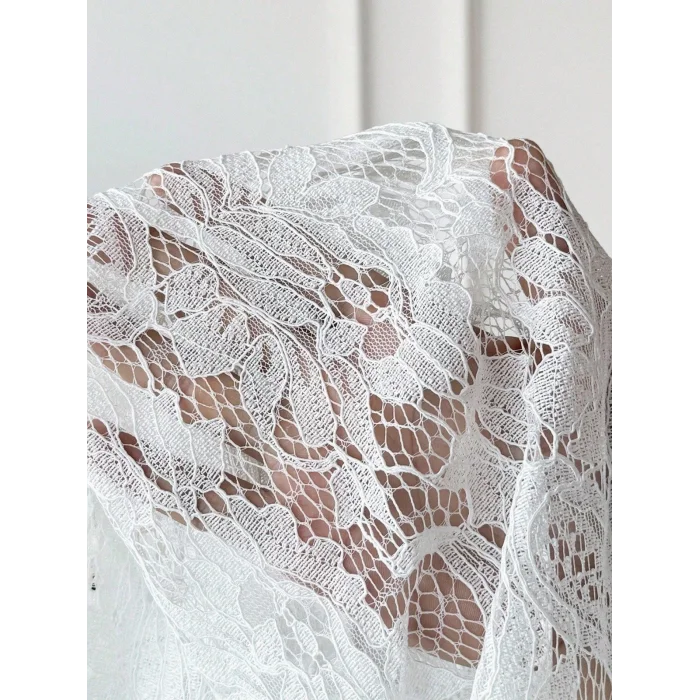 Kadın Uzun Kollu Yakalı önü Açık Dantelli Ceket