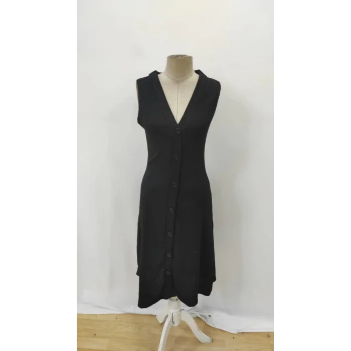 Kadın V Yakalı önden Düğmeli Kaşkorse Elbise