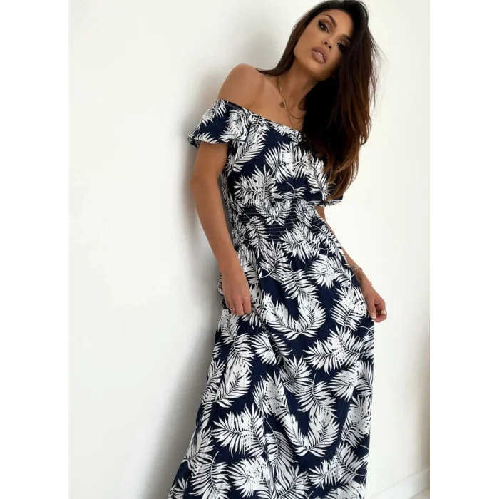 Kadın Yaprak Desenli Elbise