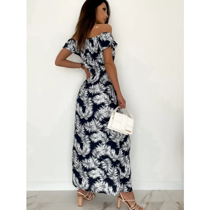 Kadın Yaprak Desenli Elbise